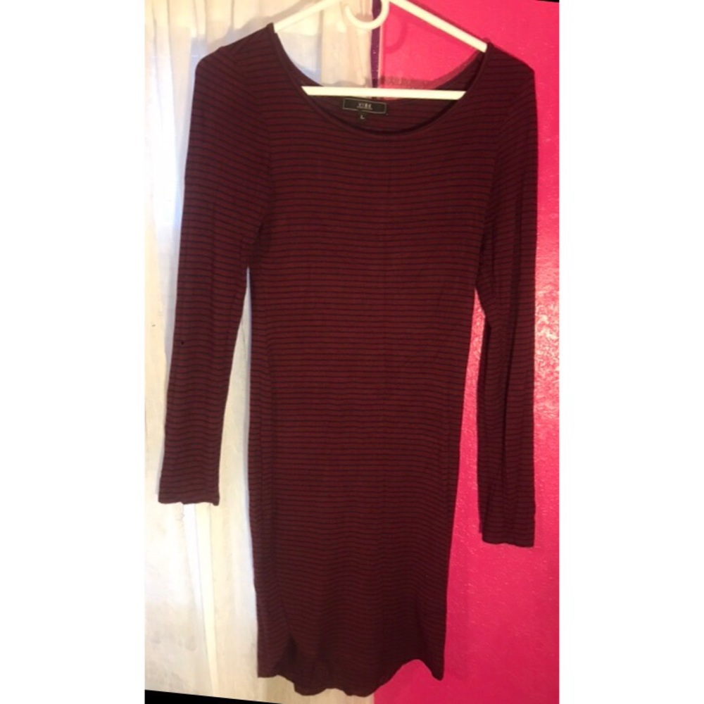 Long sleeve mini dress